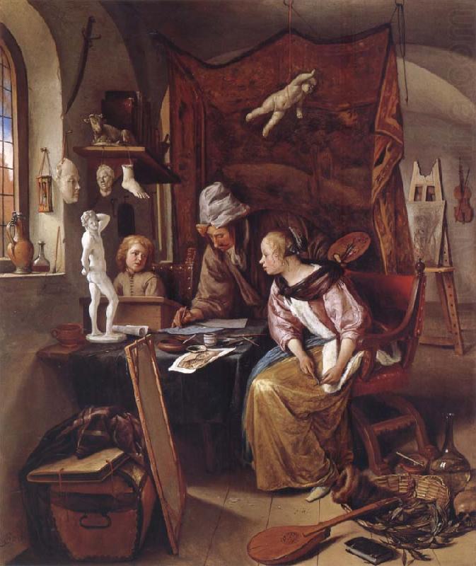 Jan Steen The During Lesson china oil painting image